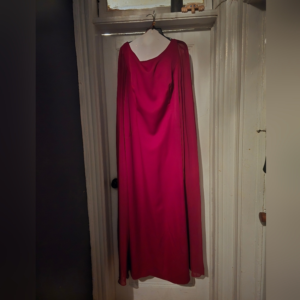 Adrianna Papell Burgundy Red Dress